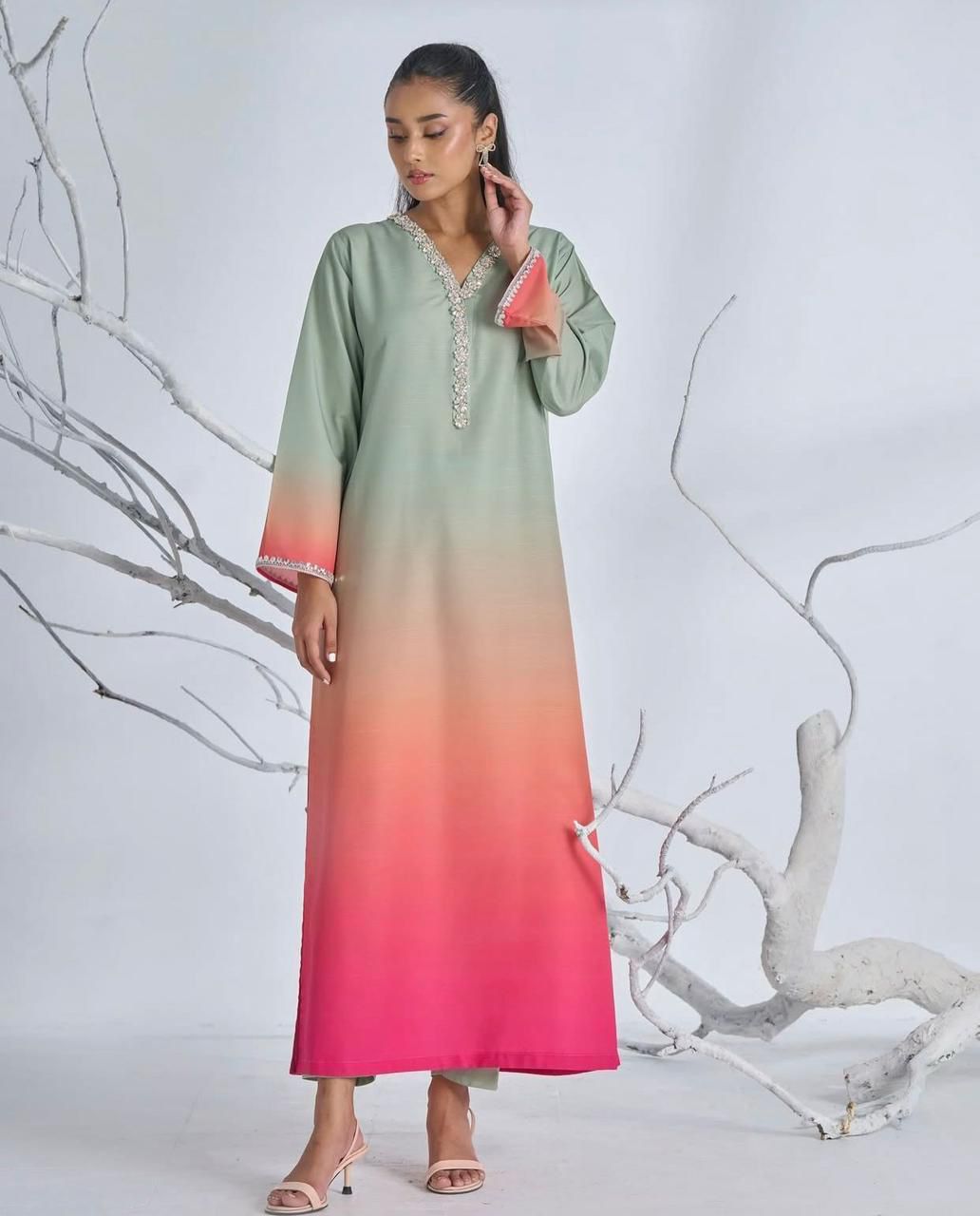 WINTER SILK DIGITAL PRINTED 3-PIECE - SD#45